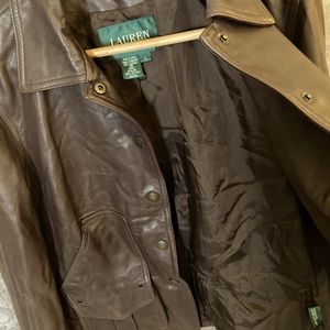 Women’s L (Ralph) Lauren leather jacket, EUC